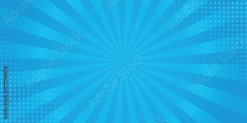 Comic background. Pop art texture. Starburst cartoon style. Anime design with explosion effect for print.