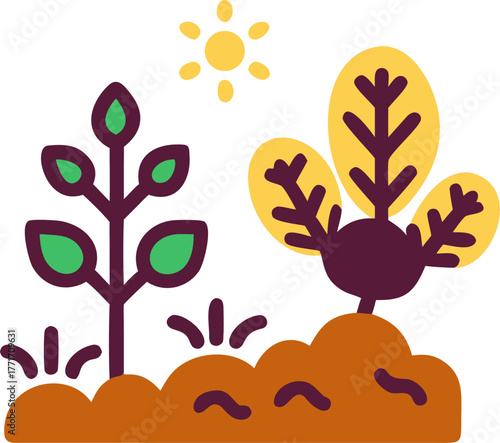 realistic, detailed, colorful, highly detailed, botanical illustration, tree collection, variety of trees, different species of trees, natural scenery, foliage, leaves, branches, plants, vegetation, b