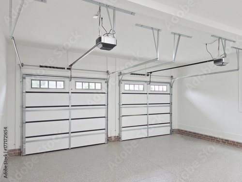 Residential house garage interior
