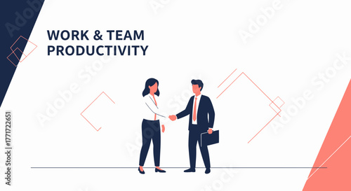 Business Partners Shake Hands After Successful Agreement Completion In The Workplace