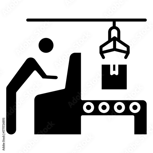 Industrial Glyph Icon