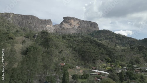 Mountain Countryside Rural Houses Baú Rock São Bento Do Sapucaí São Paulo Brazil South America Climbing Points Travel Tourism Adventure Landscape Nature Valley Hilltop Scenic Destination Horizon Outdo