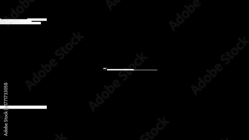 Black and White Glitch Overlay Footage with Distorted Visual Effects