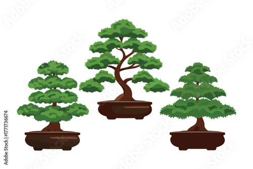 Miniature Botanical Harmony: Capturing the intricate beauty of meticulously crafted bonsai trees, each a miniature masterpiece. Showcasing the tranquility of nature’s artistry.