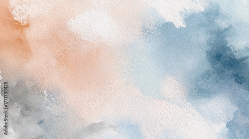 Soft watercolor abstract art