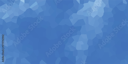 Soft abstract background with a mosaic of irregular polygons in varying shades of blue, creating a gentle, diffused gradient effect suitable for serene designs