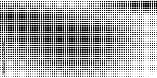 Grunge halftone gradient background. Faded grit noise texture. White and black sand wallpaper. Retro pixelated backdrop. Anime or manga style comic overlay. Vector graphic design textured template
