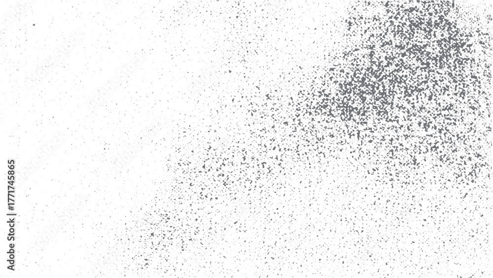 Obraz premium Monochrome halftone texture overlay for organic vintage grunge design. Retro halftone vector texture with subtle ink print and splattered effect. 
