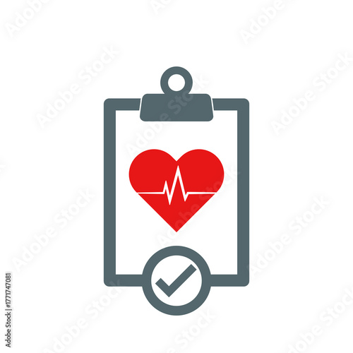 Medical Report Icon isolated on white background