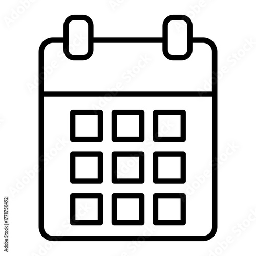 empty calendar icon