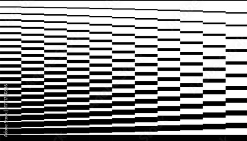 Black and white smooth transition of geometric pattern for sporty background and design element. Editable graphic resource. Vector Format Illustration 