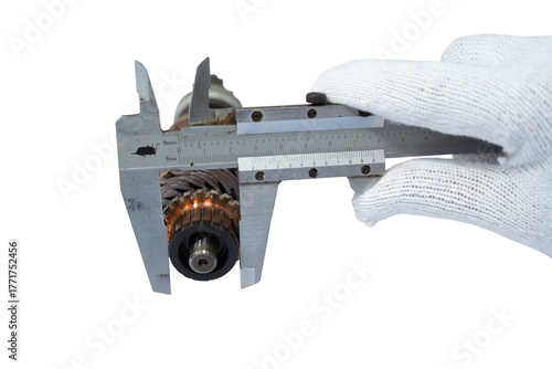 caliper measures the water level