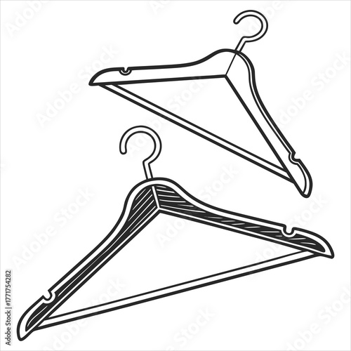 Black coat hanger