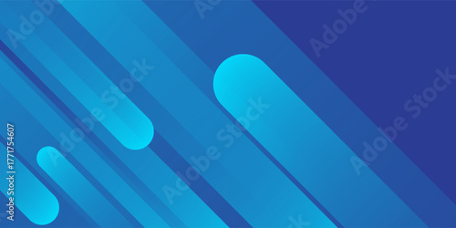 Abstract blue background with diagonal lines. Dynamic shapes composition. Vector illustration Eps 10