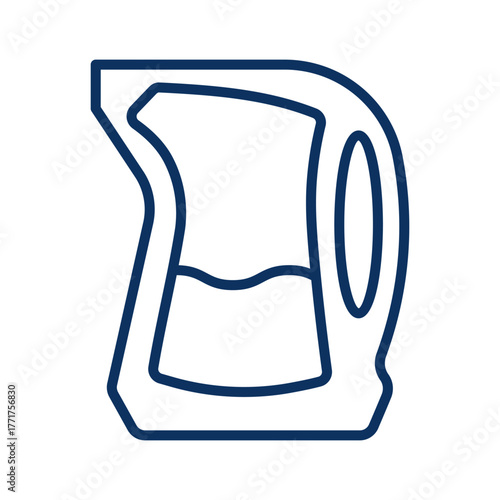 Milk Pouch Icon. Linear Outline of Flexible Eco Friendly Plastic Bag Containing Milk Dairy Beverage. Symbol of Modern Packaging and Sustainable Liquid Storage.