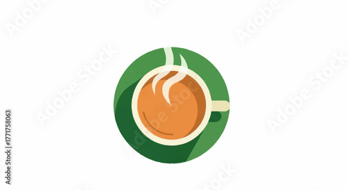 Savoring a warm cup of tea, a moment of calm and comfort in a simple, elegant design