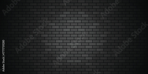Dark Brick Wall Texture with Circular Gradient
