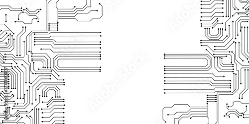 Vector futuristic circuit board , Electronic motherboard , Communication and engineering concept. Electronic circuit board close up. 