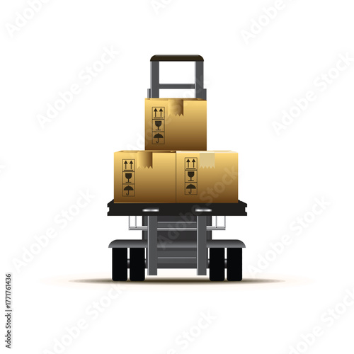 Package inspection, shipment check, logistics concept