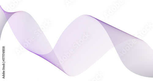 Abstract wavy pattern with purple and blue hues on transparent background