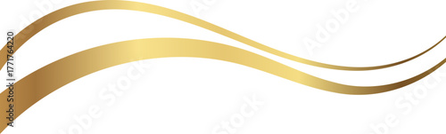 Elegant soft gold and champagne foil wave corner border with smooth metallic soft glint border, ideal for luxury invitations, packaging, labels, and premium graphic templates.