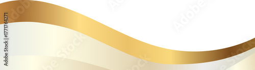 Elegant soft gold and champagne foil wave corner border with smooth metallic silky foil flow, ideal for luxury invitations, packaging, labels, and premium graphic templates.