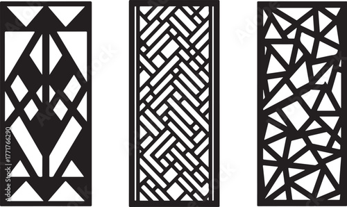 Geometric patterns for decorative panels