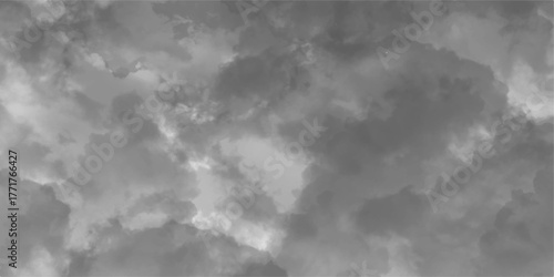 Light Grey and White Abstract Texture. Smoky Grey and White Minimal Background. cloudscape of rain and storm clouds 3d illustration transparent background clip art. Grey storm clouds .
