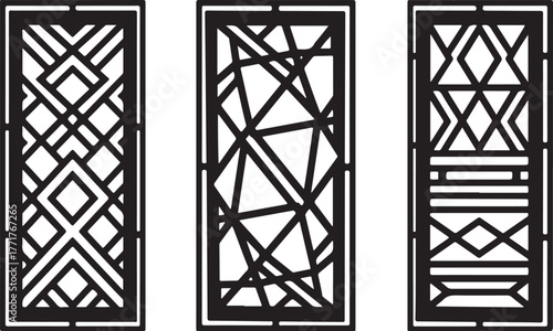 Elegant geometric panel designs for modern interiors