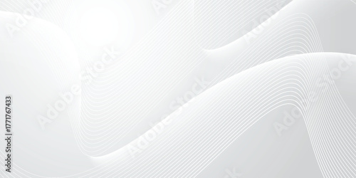 Abstract geometric white and gray color background. Vector, illustration.
