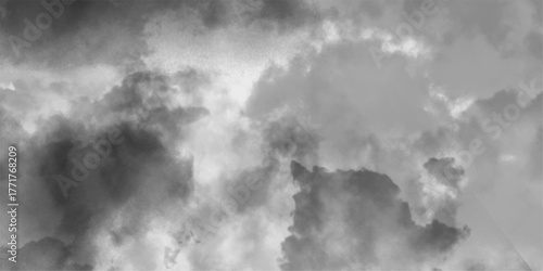 Light Grey and White Abstract Texture. Smoky Grey and White Minimal Background. cloudscape of rain and storm clouds 3d illustration transparent background clip art. Grey storm clouds .
