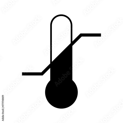 Temperature limit. Thermometer indicating the lower and upper temperature limits. Permissible temperature limits at which the product must be stored. Compliance with storage standards. Marking.