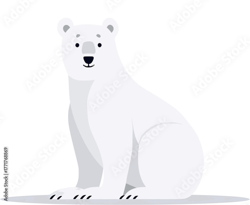 Polar bear vector illustration