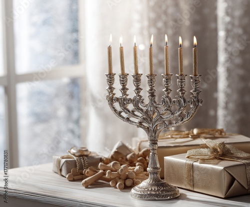 still life with candles and candle