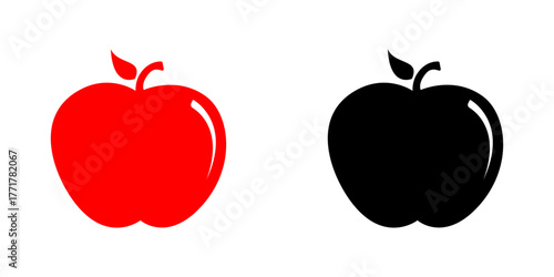 vector illustration of an apple