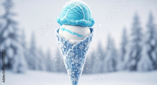 Perfect for themes of desserts, summer treats, food photography, freshness, and minimal creative design.