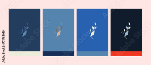 Abstract notebook design cover. In scandinavia theme.