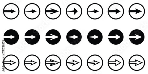 Click cursor and hand pointer icon set vector – modern UI UX click symbol collection for website navigation, button action, mobile app interface and web design. Hand pointer icons. Pointer click. Curs