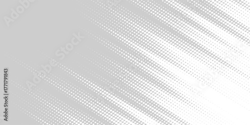 Dot white gray wave light technology texture background. Abstract big data digital concept. modrn