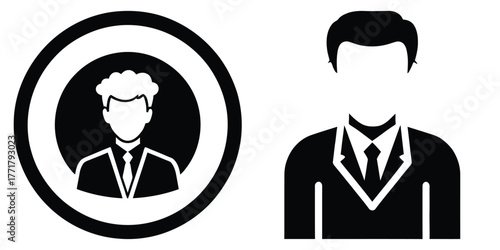 business efficiency icon vector set
