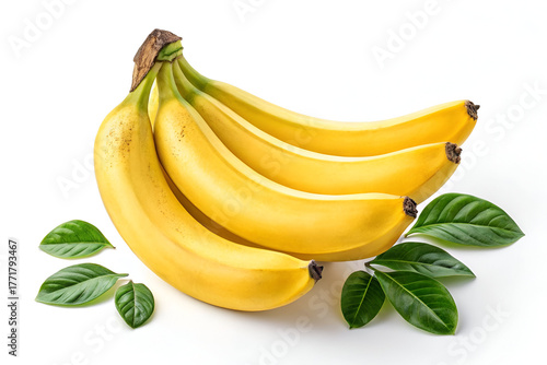 bananas isolated on white background
