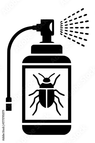 Pest control spray bottle effectively eliminating insects for a clean home environment