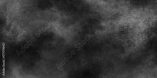 cloudy textured black background. abstract fog texture in monochrome color palette. smoke style design art.