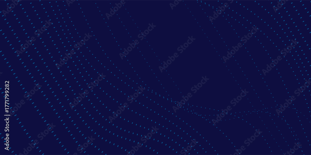 Fototapeta premium blue wavy halftone background. Dot pop art simple sport style vector.