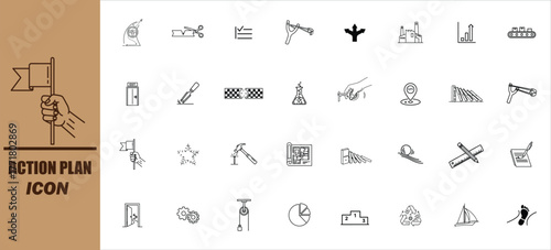 Collection of hand drawn doodle icons representing modern life activities and objects