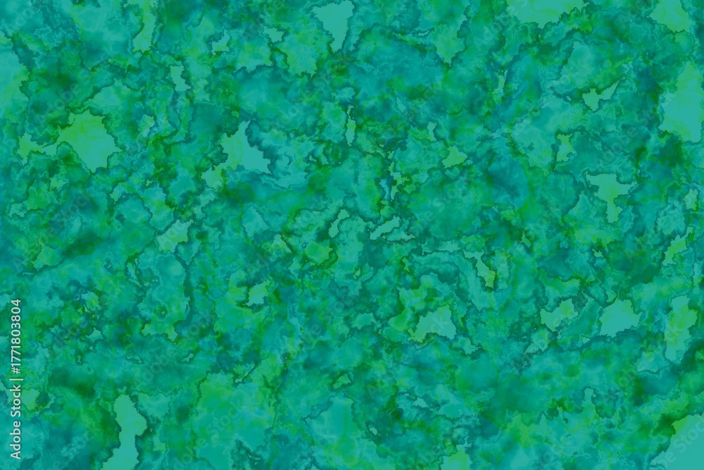 Obraz premium Vibrant green abstract texture with yellow undertones and bubbly forms, suitable for environmental themes