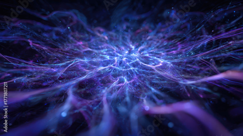 abstract light beam separating chaotic data streams