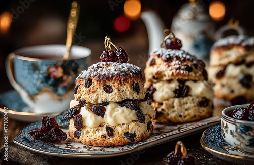 Festive scones with dried f...