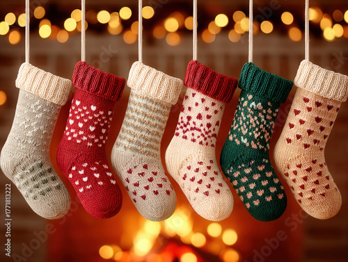 stockings hung by the firep...