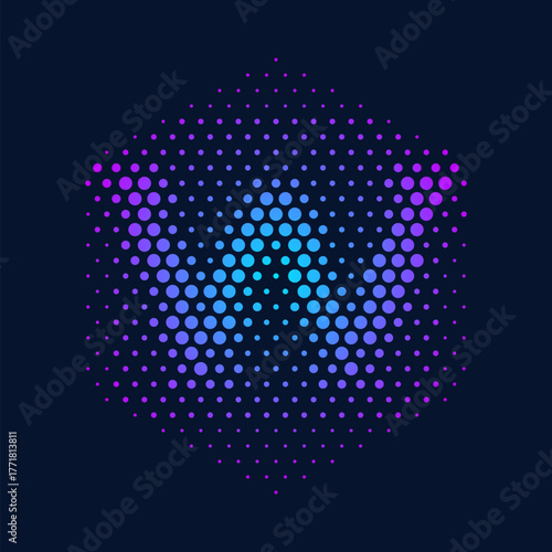 Letter W Dots Logo